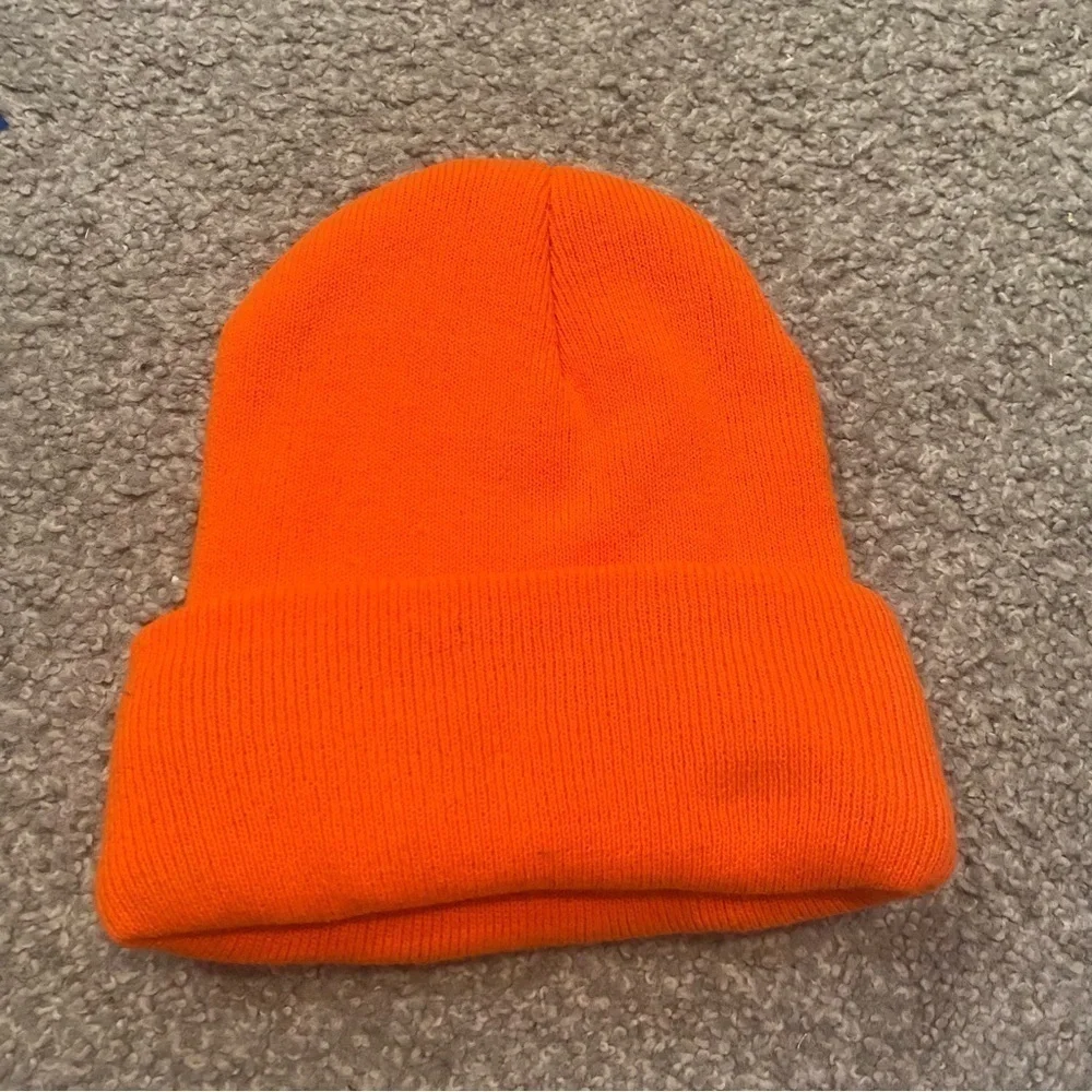 Mossy Oak Orange Knit Beanie Hat Men’s Hunting Bright